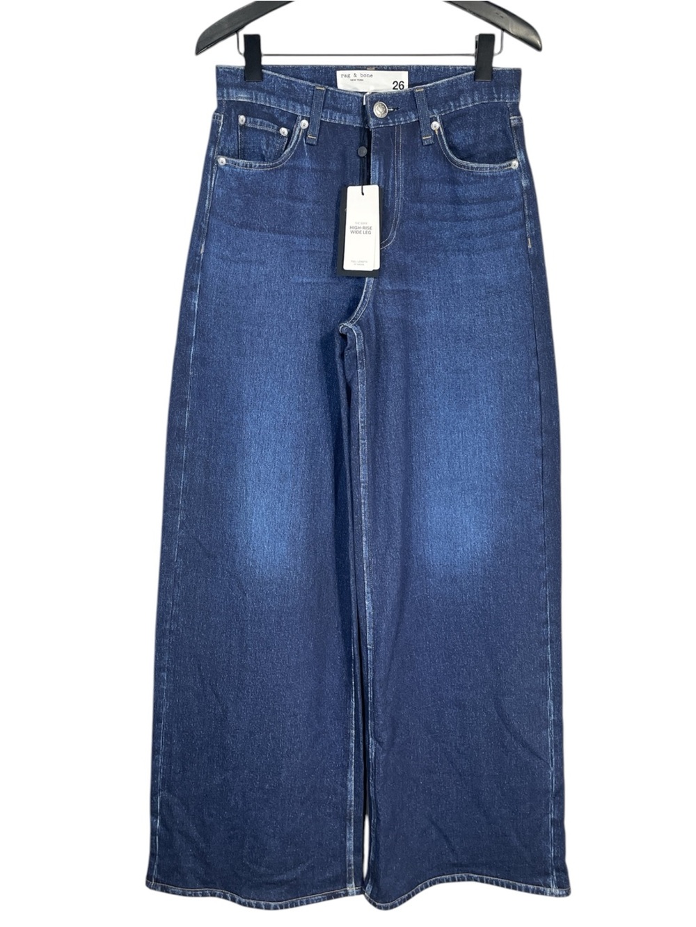 NWT Rag & Bone Miramar Sofie Wide Leg Cotton Terry Sweatpant Jeans size 26 - Picture 3 of 9